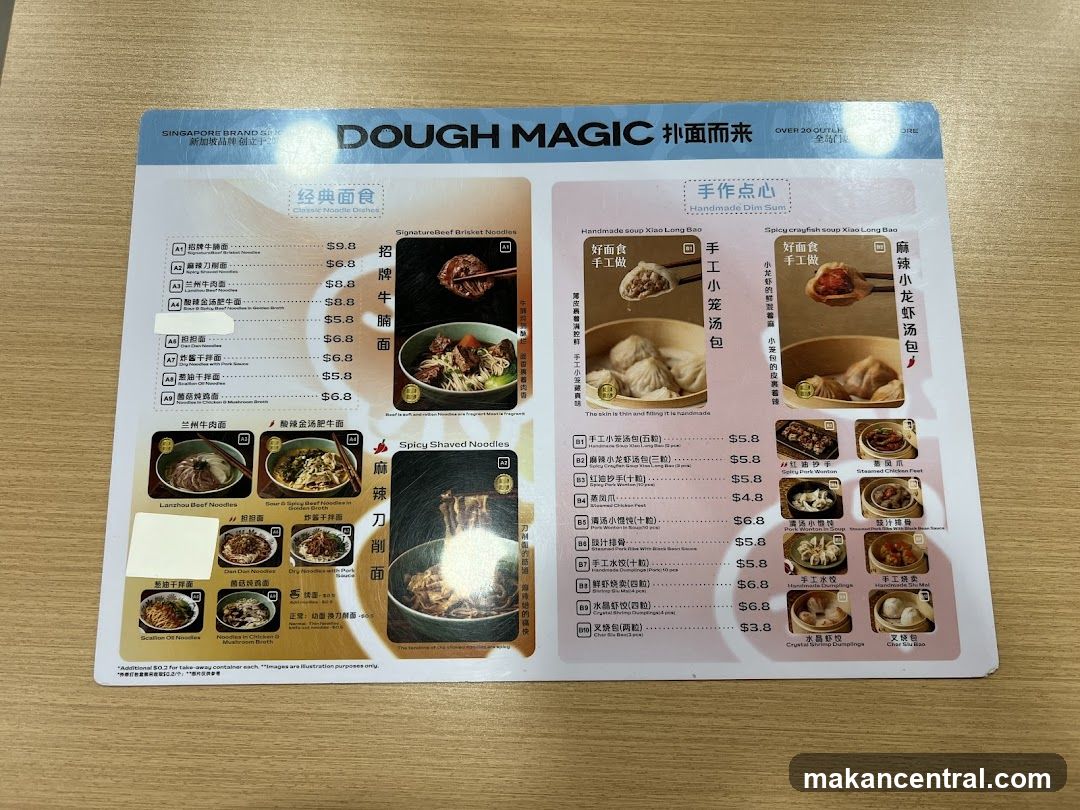 DOUGH MAGIC Menu
