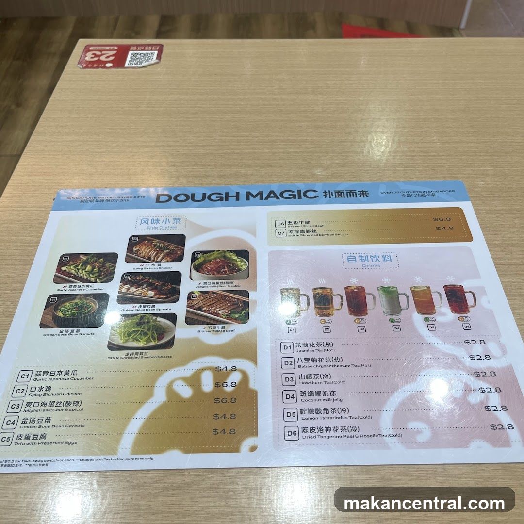 DOUGH MAGIC Menu