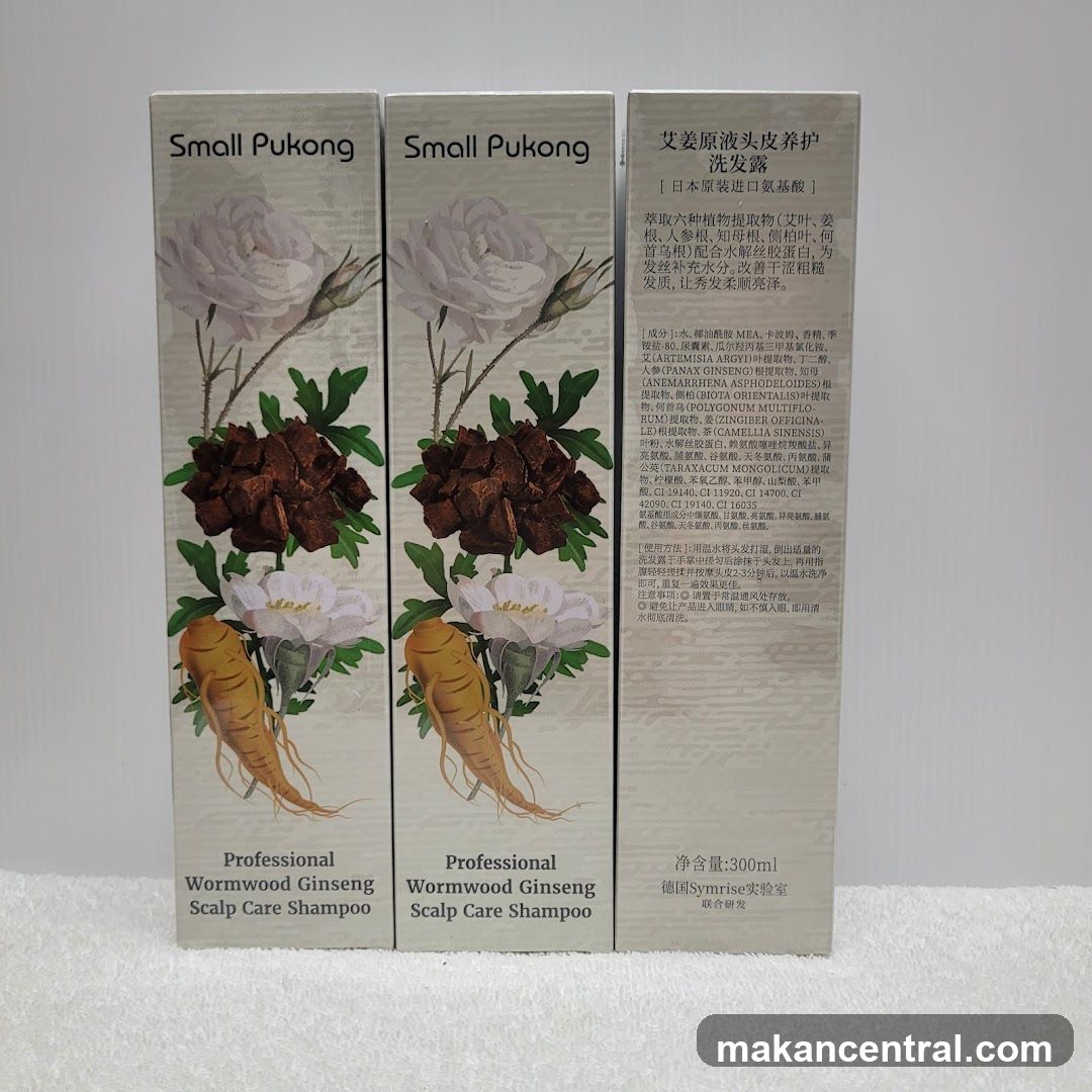 Small Pukong Wormwood Ginseng Scalp Care Shampoo