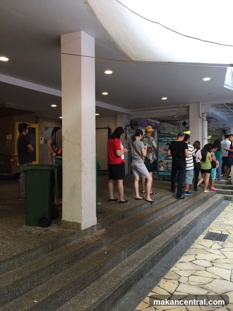People in a queue
