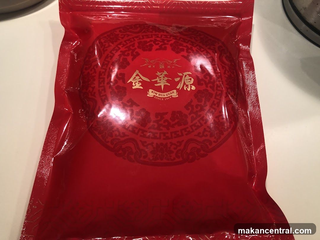Red Packaging with Gold Chinese Characters
