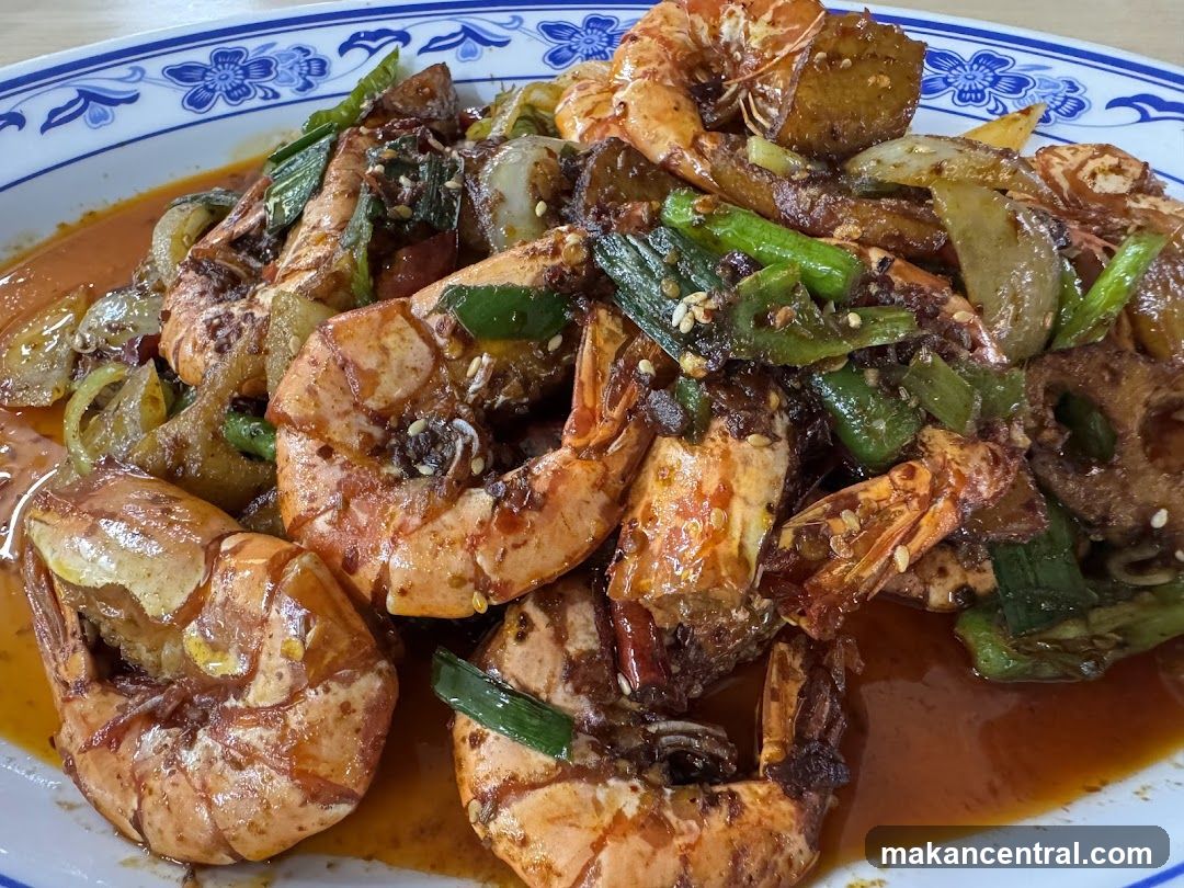 Spicy Stir-Fried Prawns