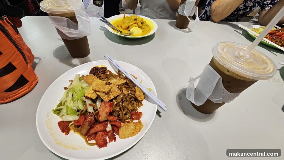 Table with food and drinks