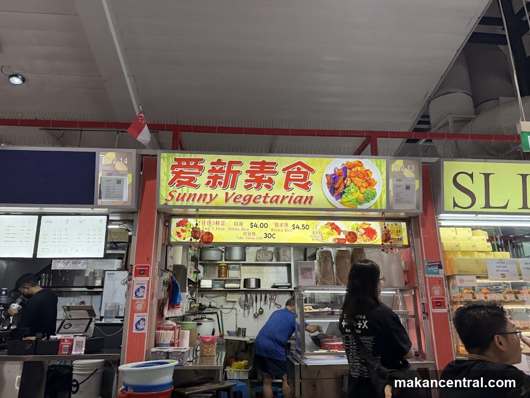 Sunny Vegetarian Stall