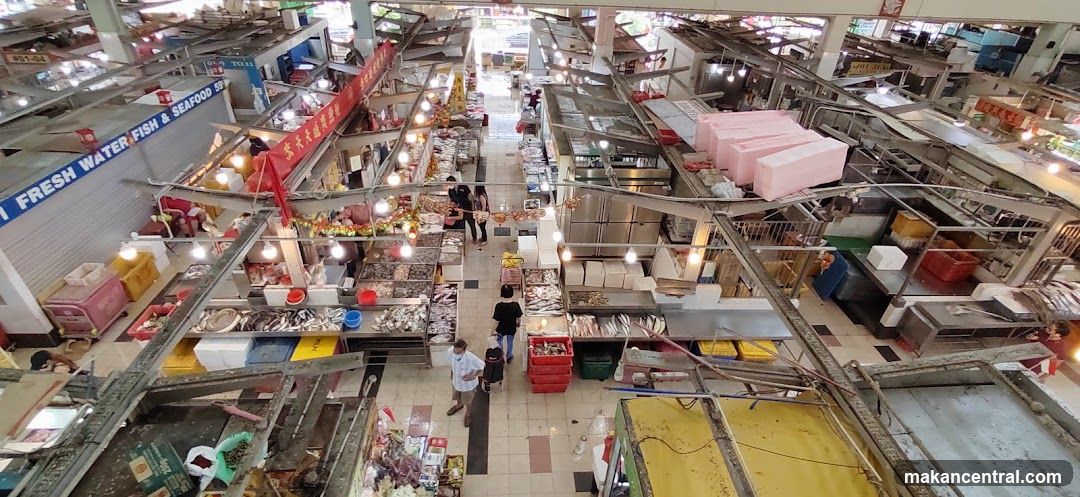 Bustling Indoor Market Scene