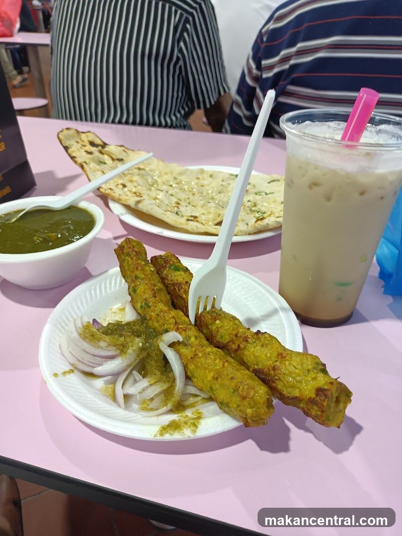 Kebab Platter with Naan and Drink