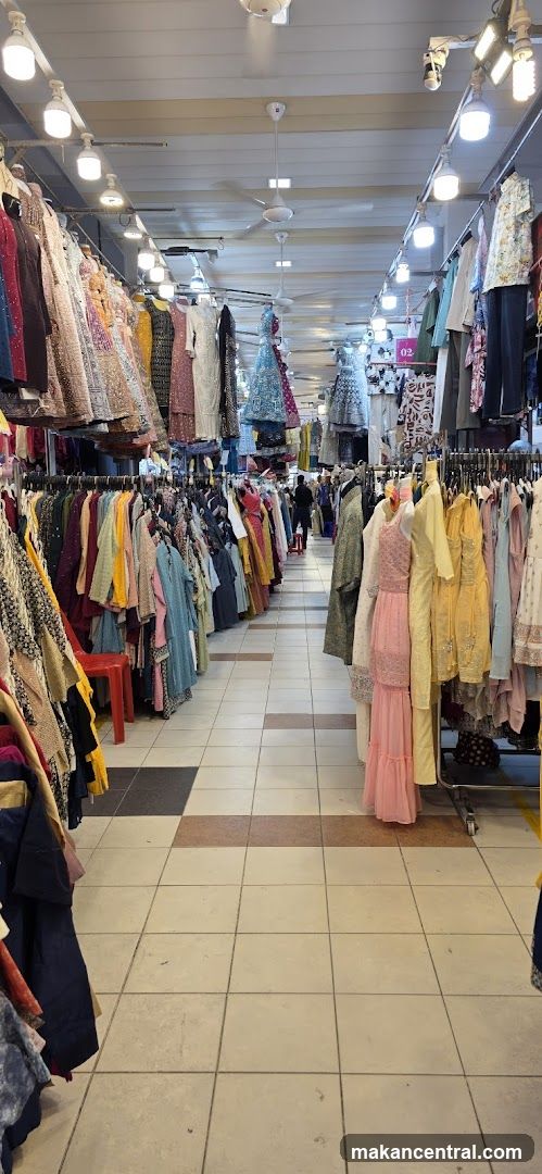 Clothing store aisle