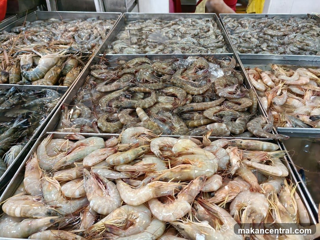 Fresh Prawns Display