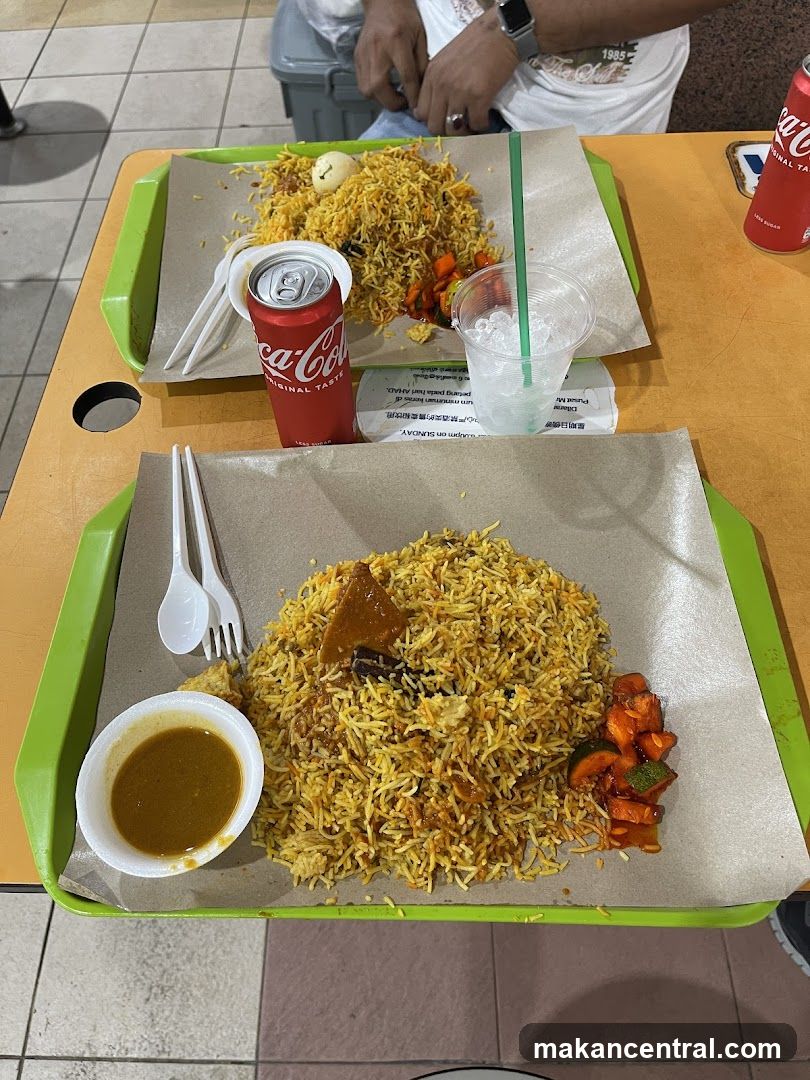 Biryani with Coca-Cola