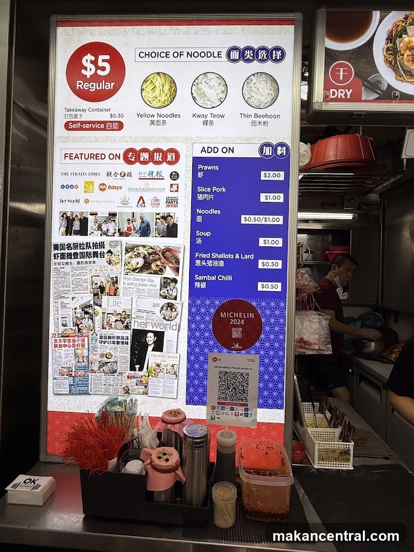 Food Stall Menu and Features