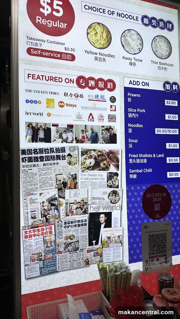 Food Stall Menu and Press Features