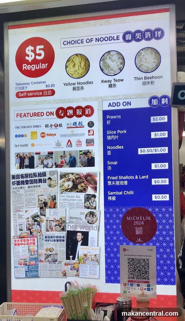 Noodle Menu