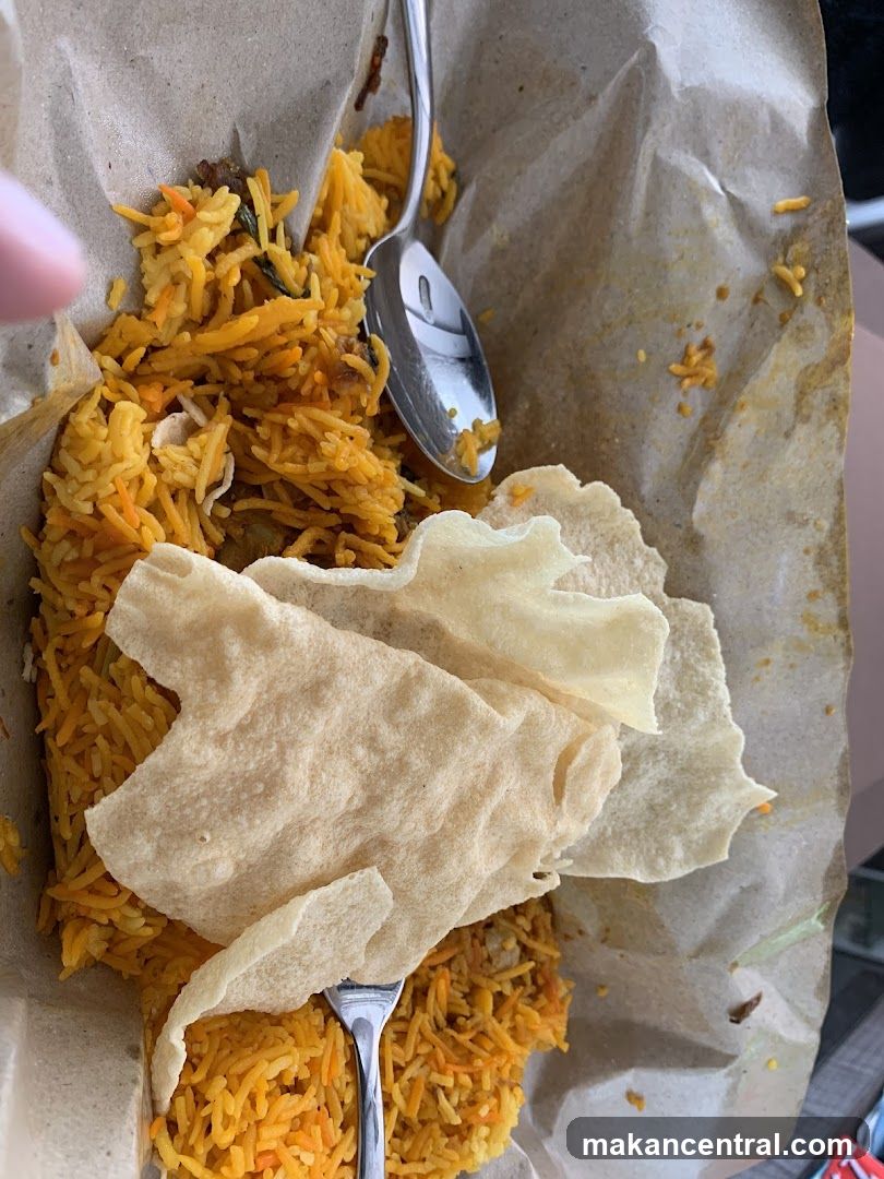 Biryani with Papadum