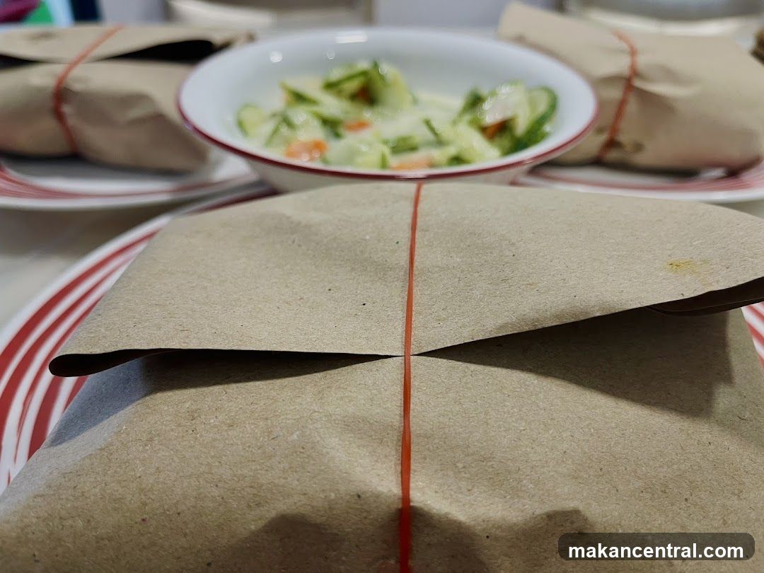 Wrapped Food and Side Dish