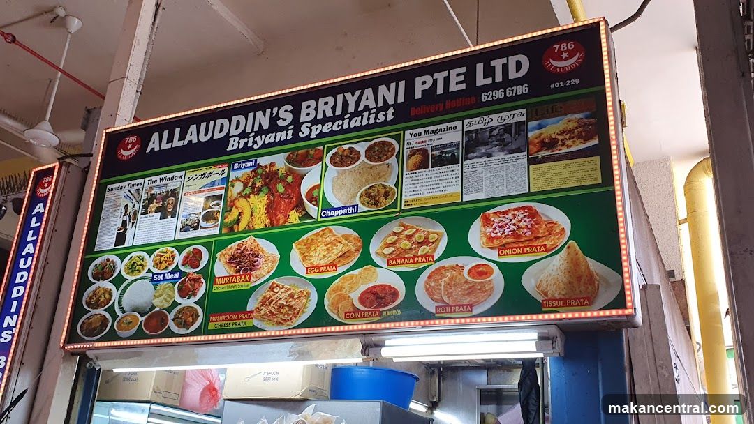 Allauddin's Biryani Menu