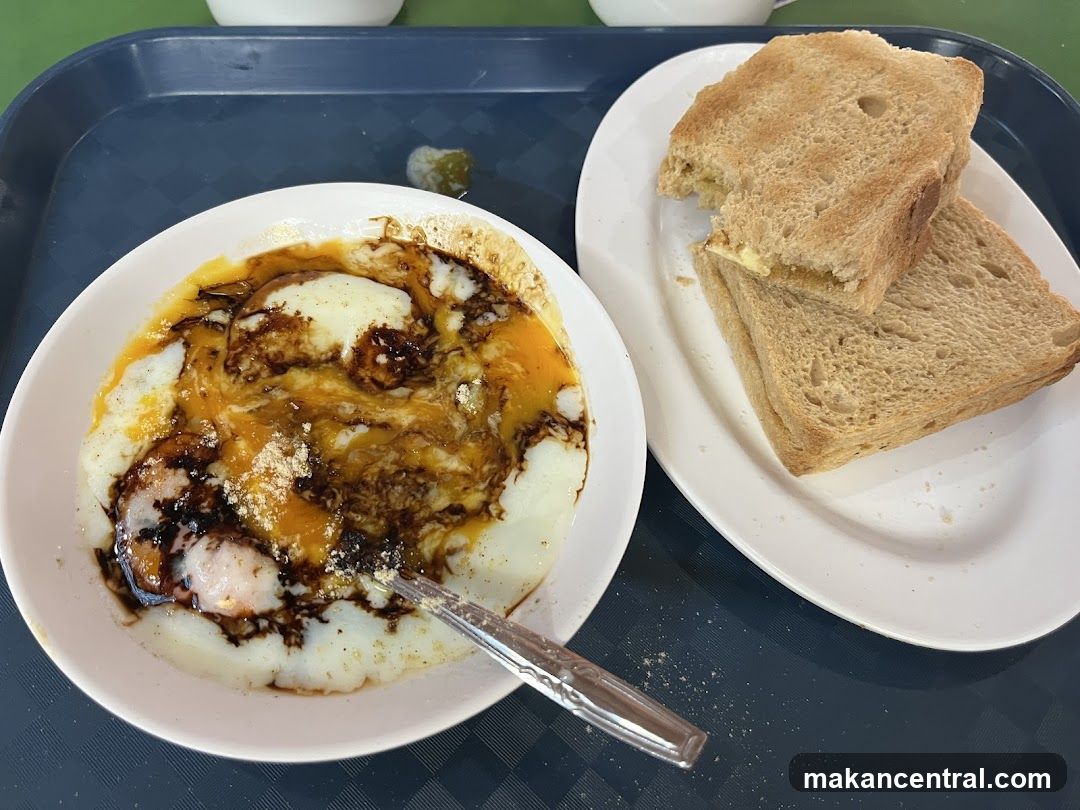 Soft-boiled eggs with toast