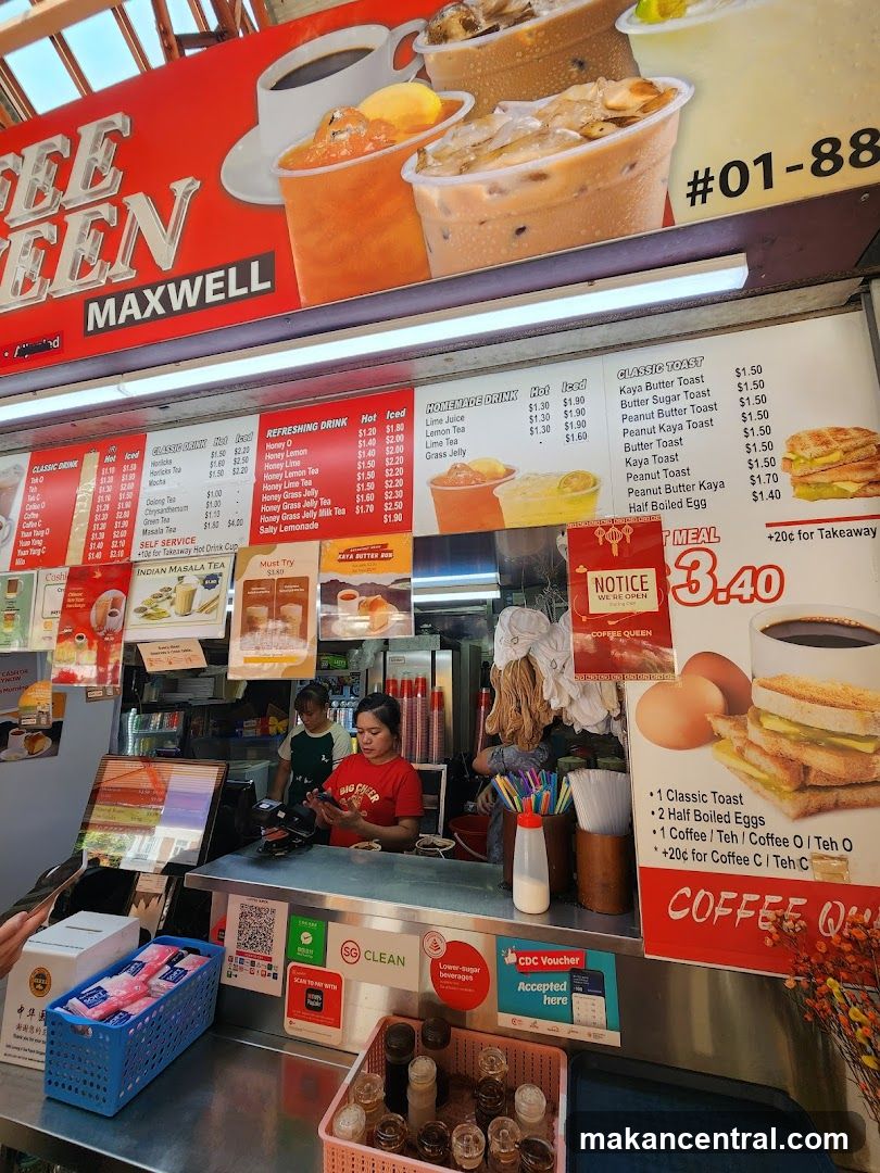 Coffee Queen Maxwell Menu