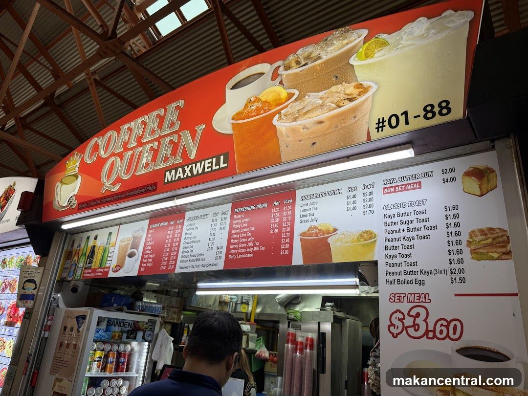 Coffee Queen Maxwell Menu