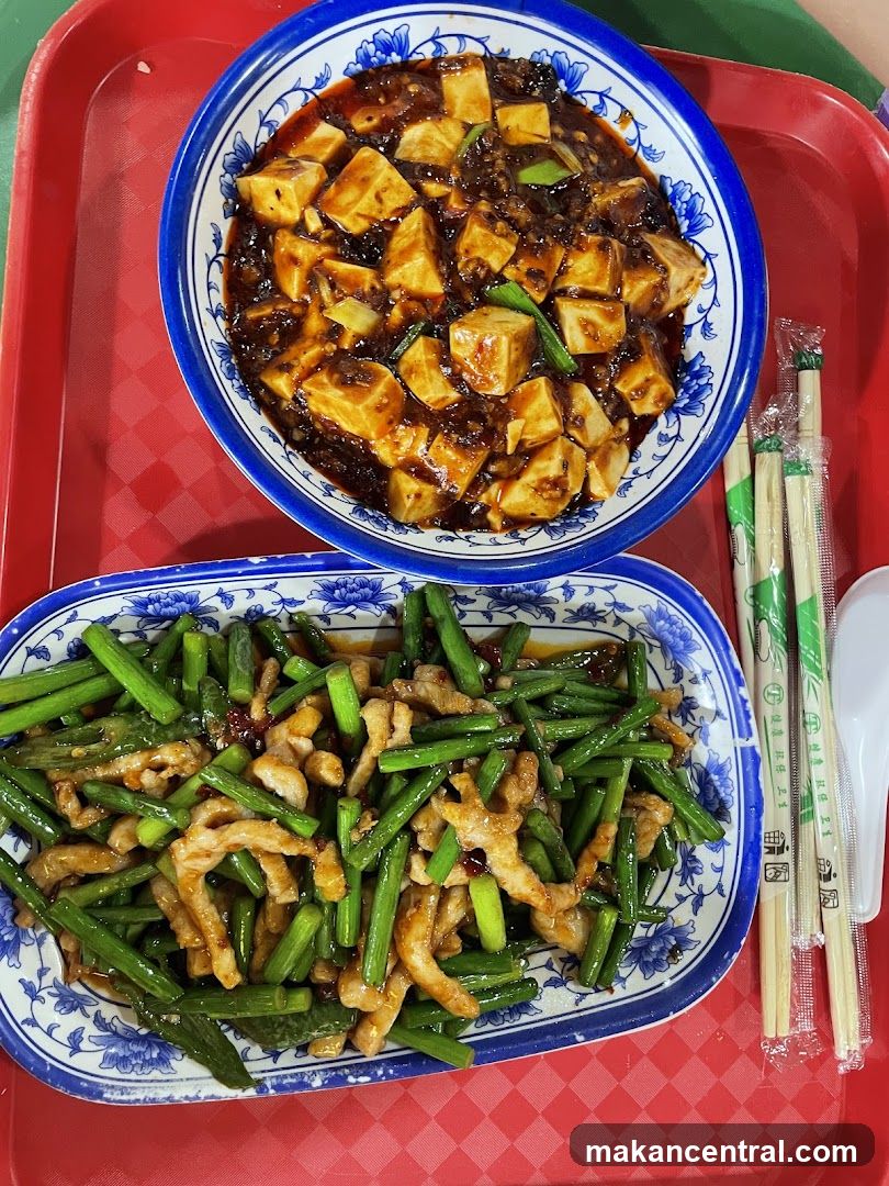 Chinese Food on a Tray