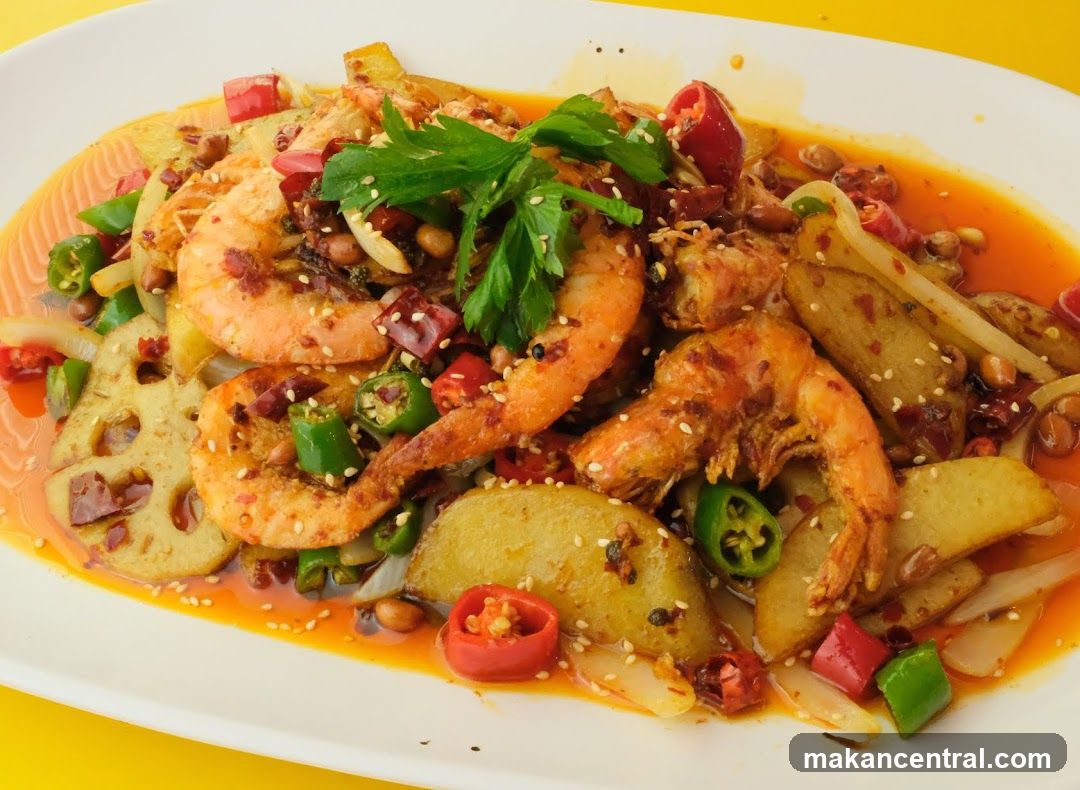 Spicy Shrimp and Potato Dish