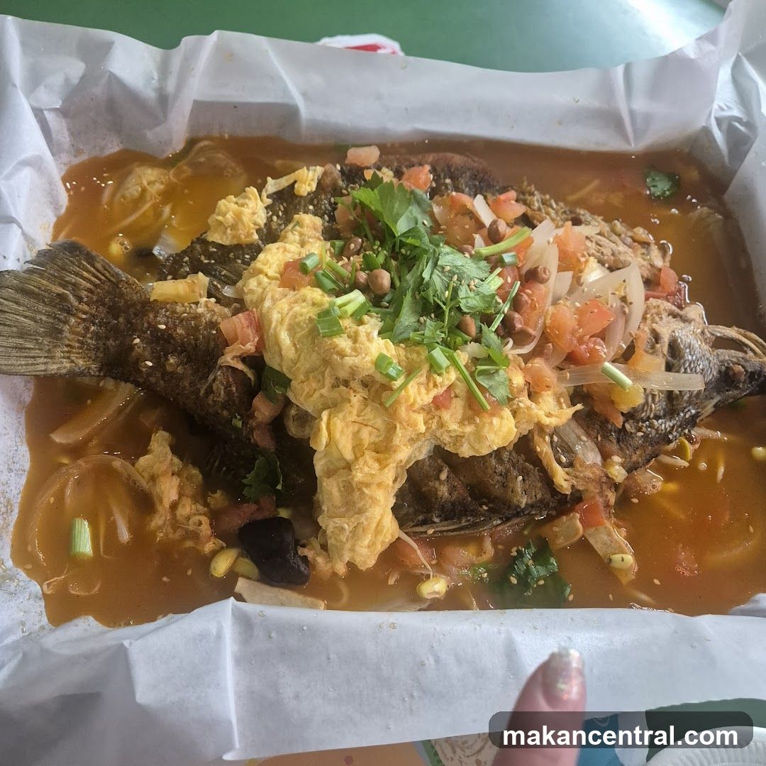Whole Fried Fish with Toppings