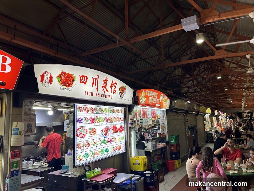 Food stalls in a market