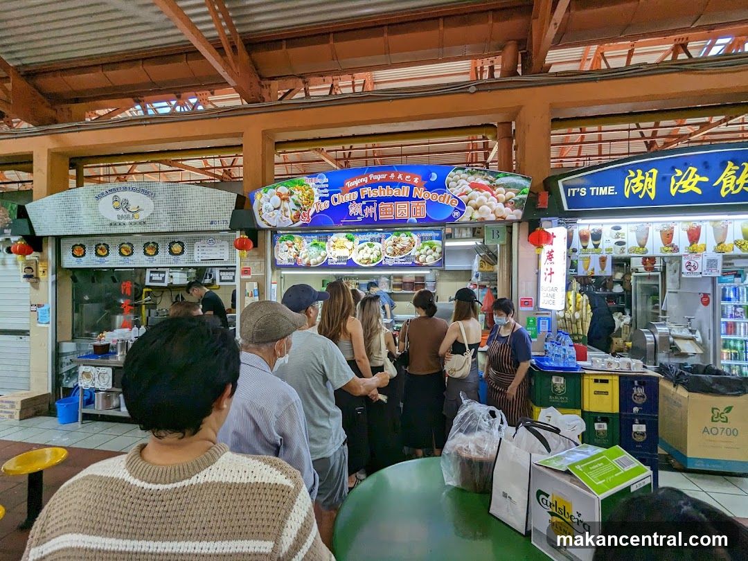 Food Stall with Customers
