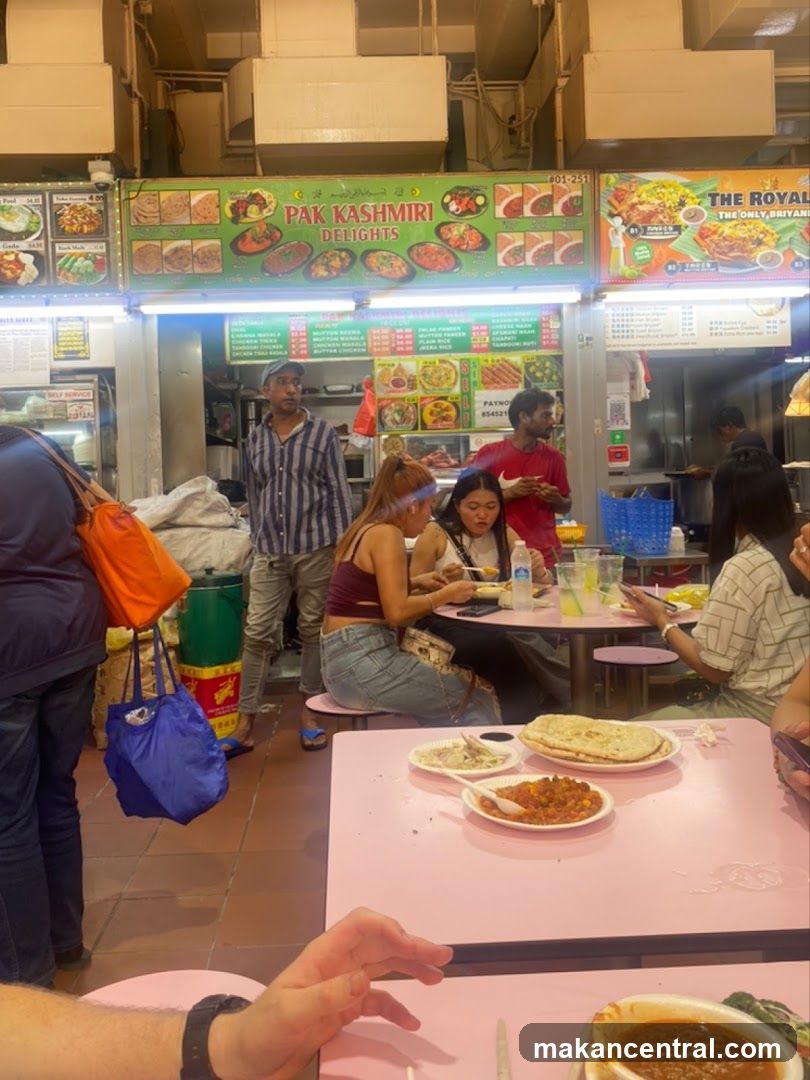 Food Stall with Customers