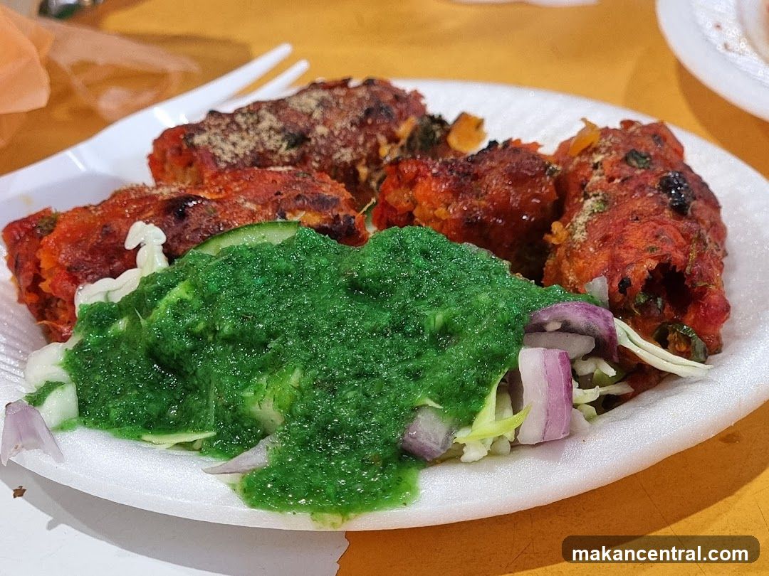 Spicy Kebabs with Green Chutney