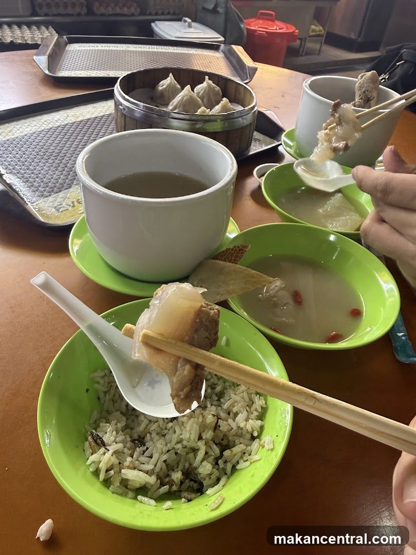 Meal with Soup and Dumplings