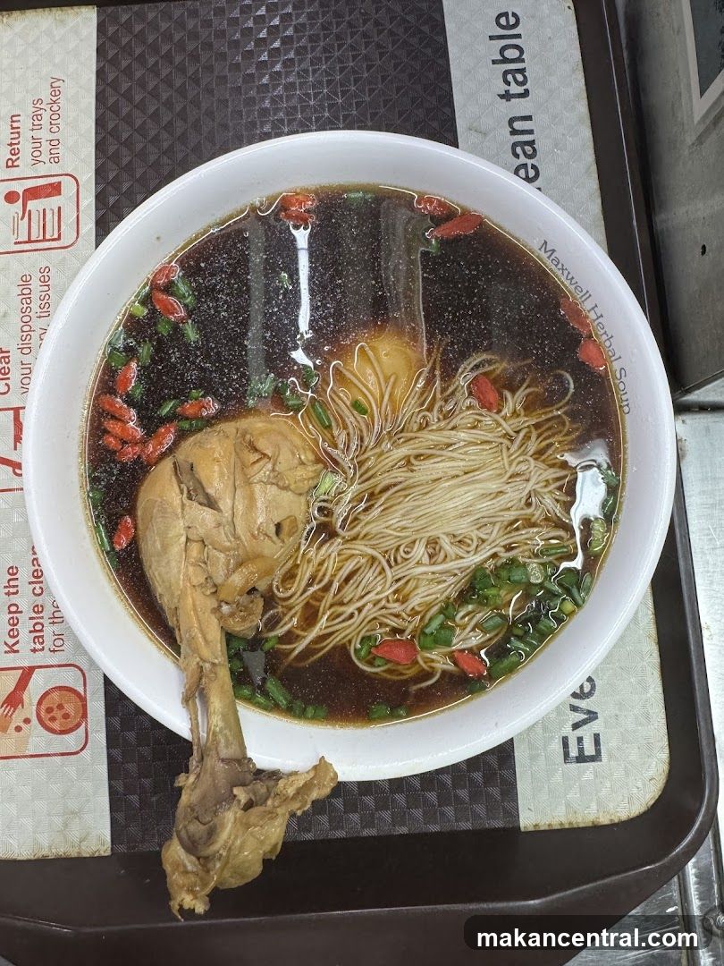 Herbal Chicken Soup with Noodles