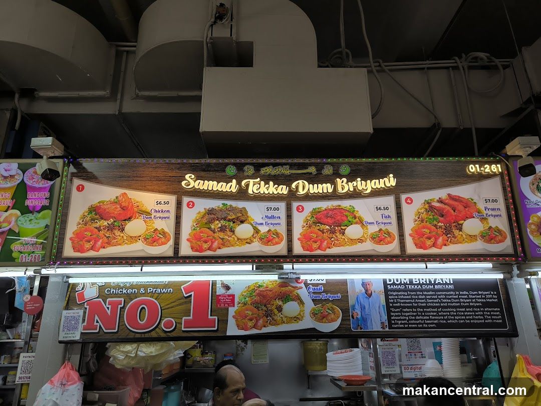 Samad Tekka Dum Briyani Menu