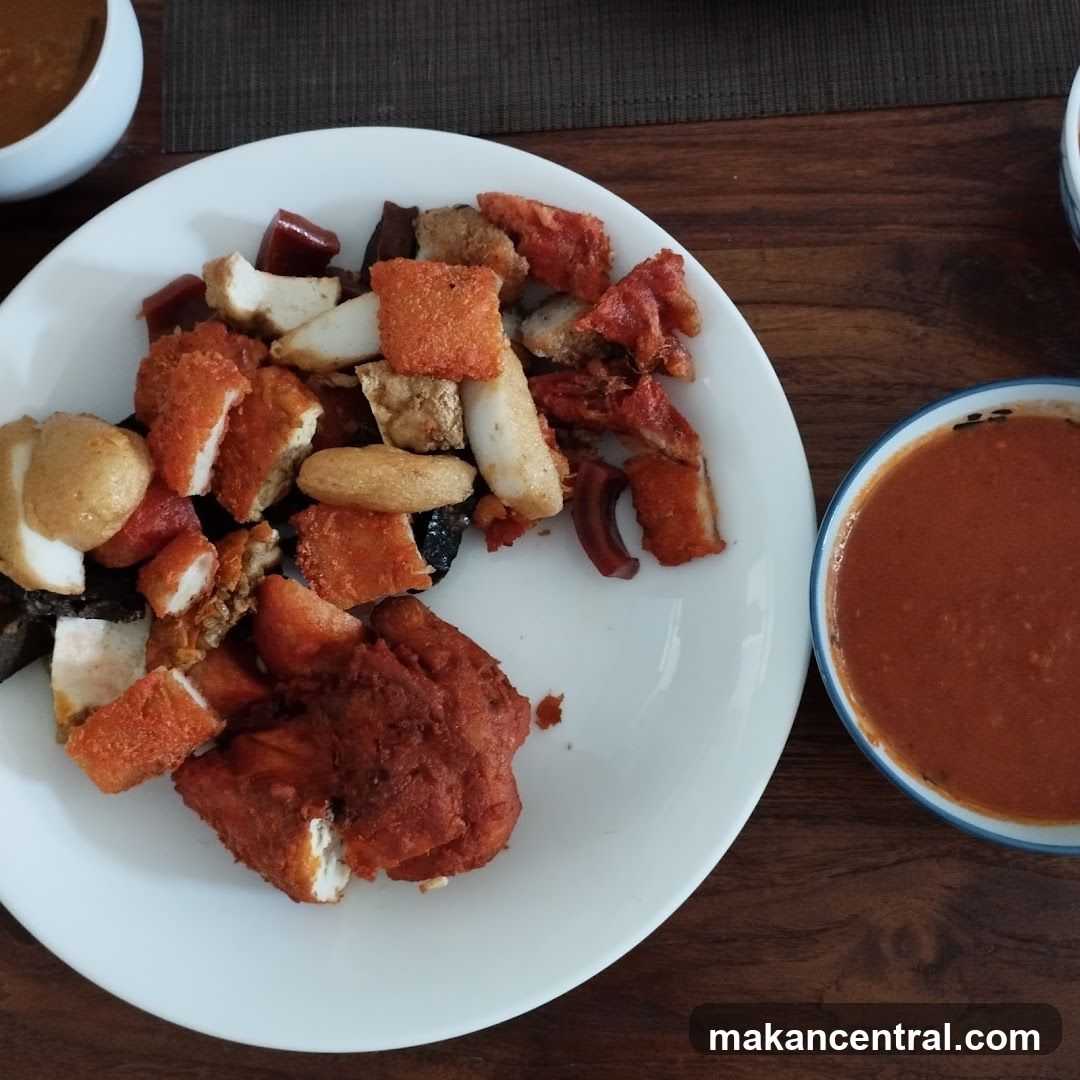 Fried Snacks with Dipping Sauce
