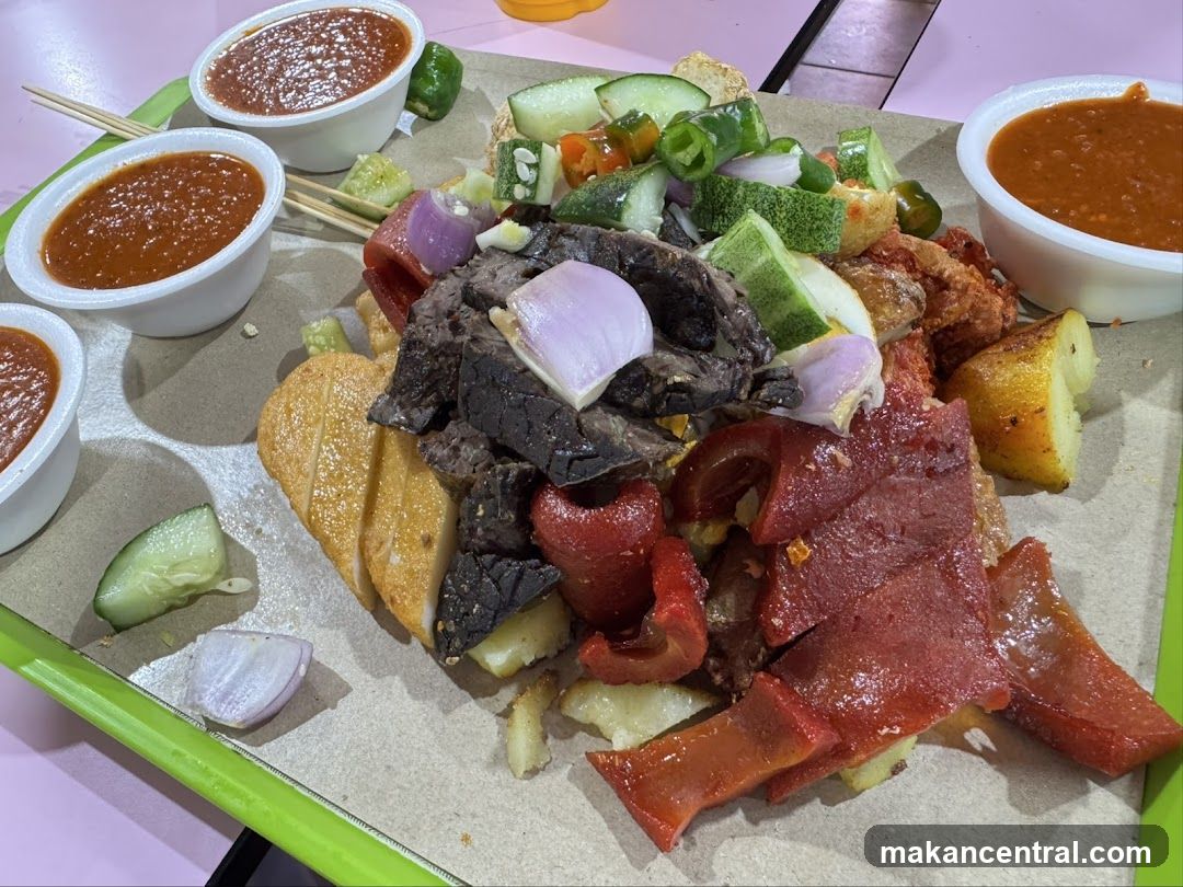 Sate Platter with Sauces