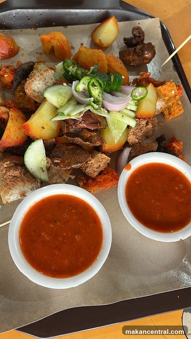 Fried Snacks with Dipping Sauce