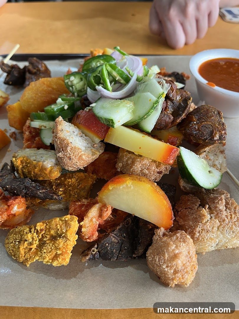 Assorted Fried Snacks with Dipping Sauce
