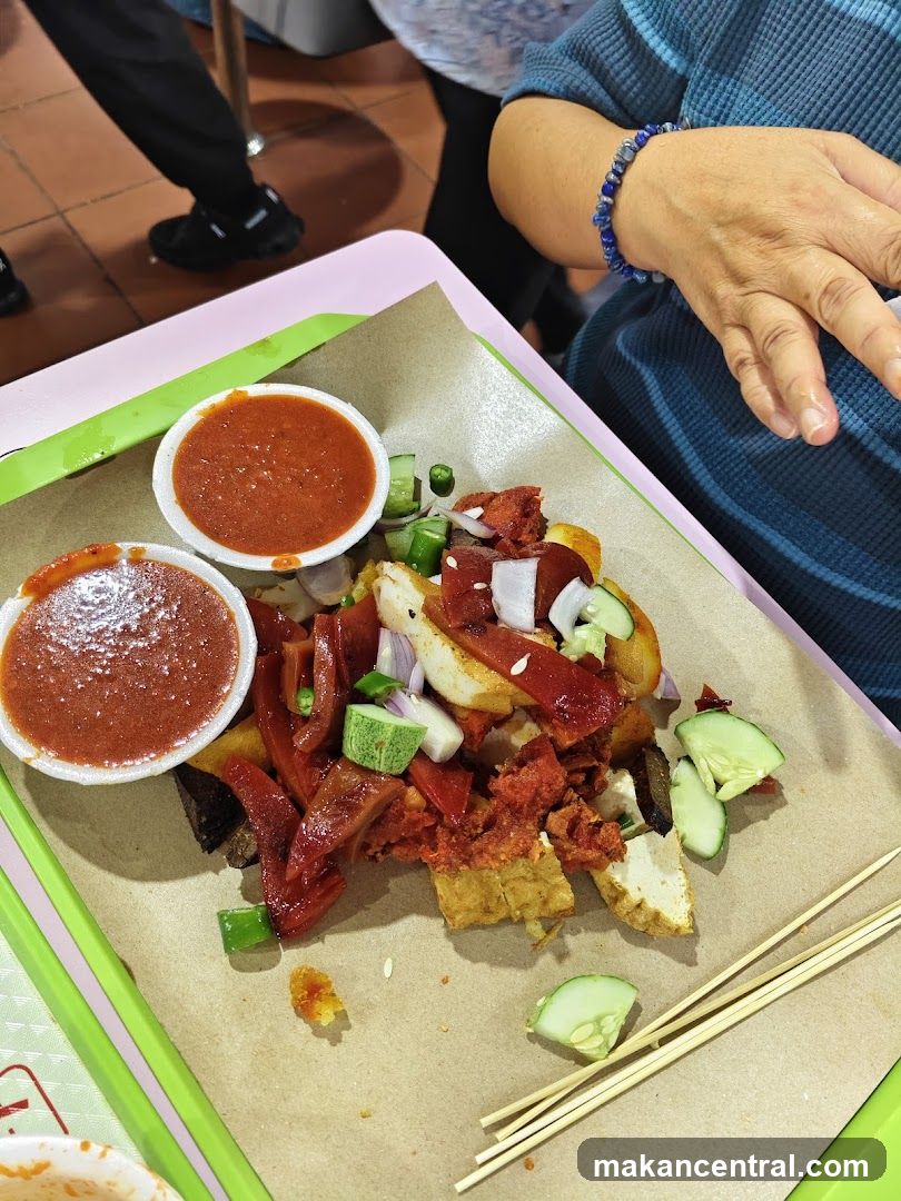 Food Platter with Dipping Sauce