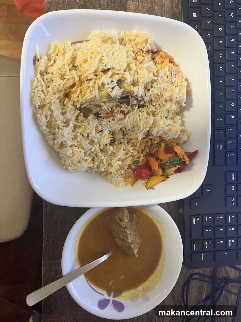 Biryani with Meat Curry