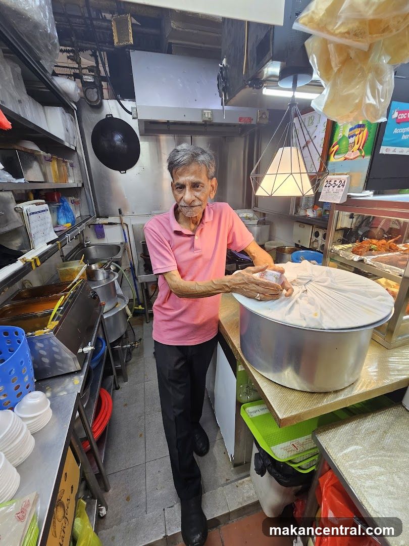 Man in a food stall