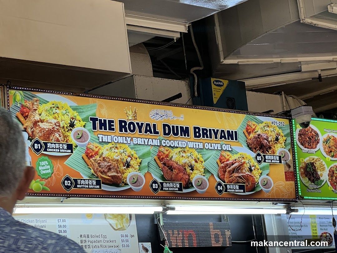 The Royal Dum Biryani Menu