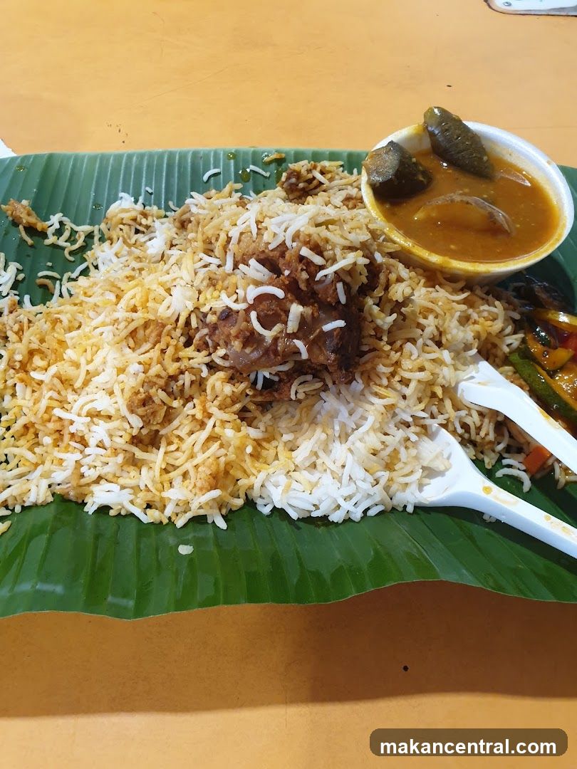 Biryani with Curry and Vegetables