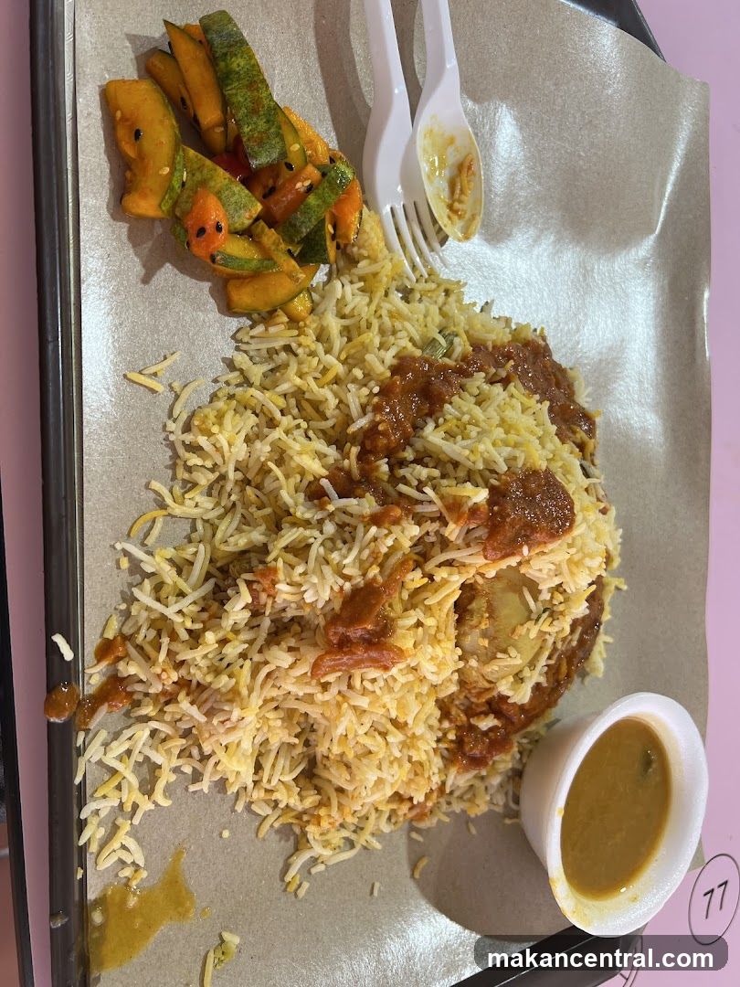 Biryani with Side Dish and Curry