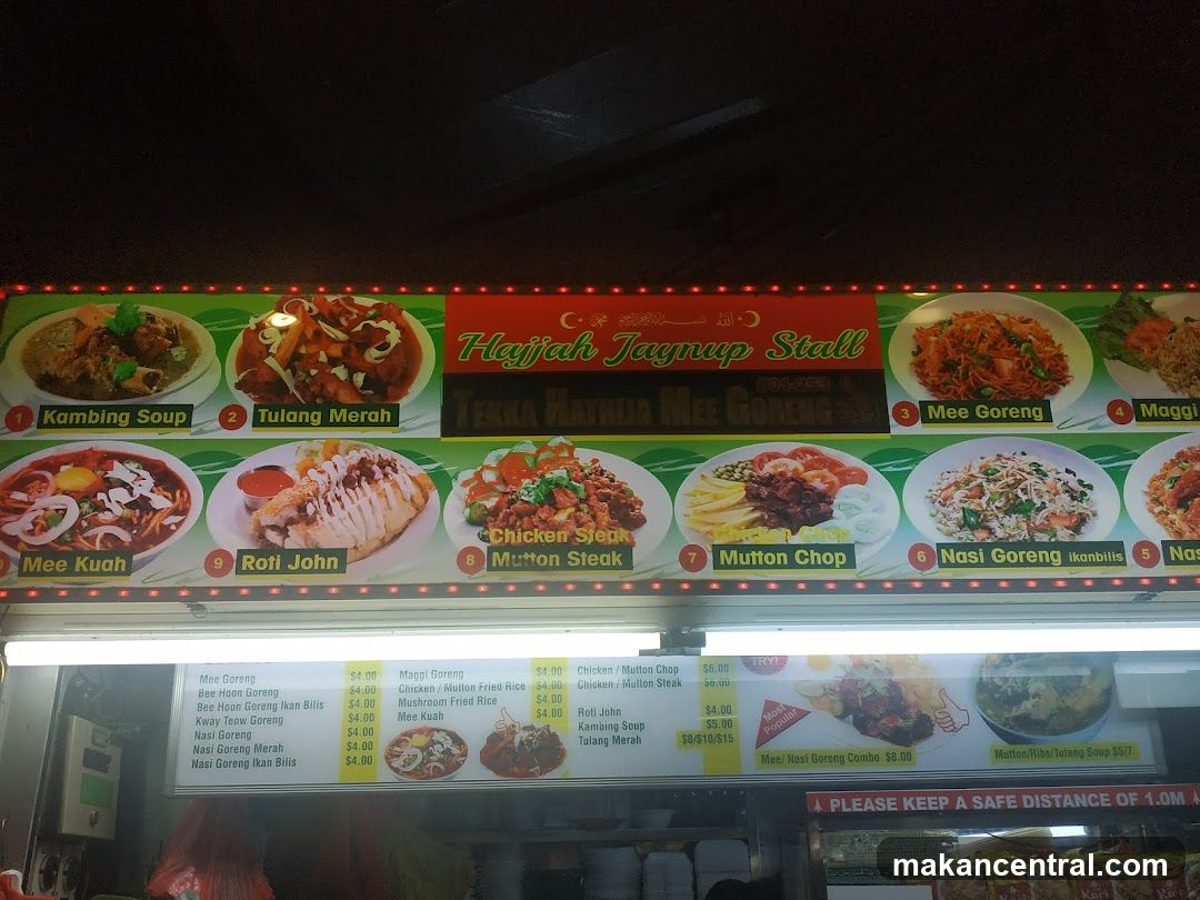 Hajjah Jaynup Stall Menu