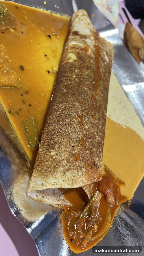 Dosa with Sambar and Chutney
