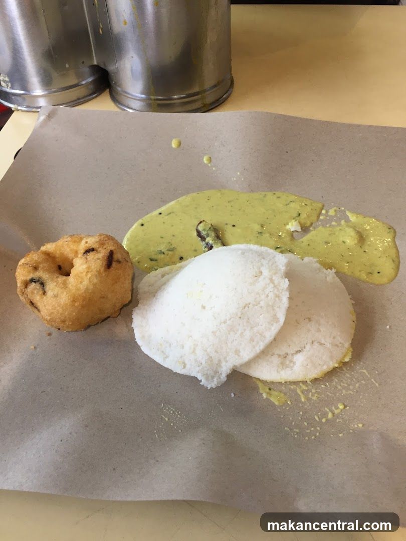 Idli and Vada with Sambar