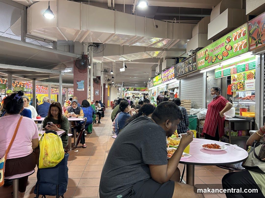 Food court with diners