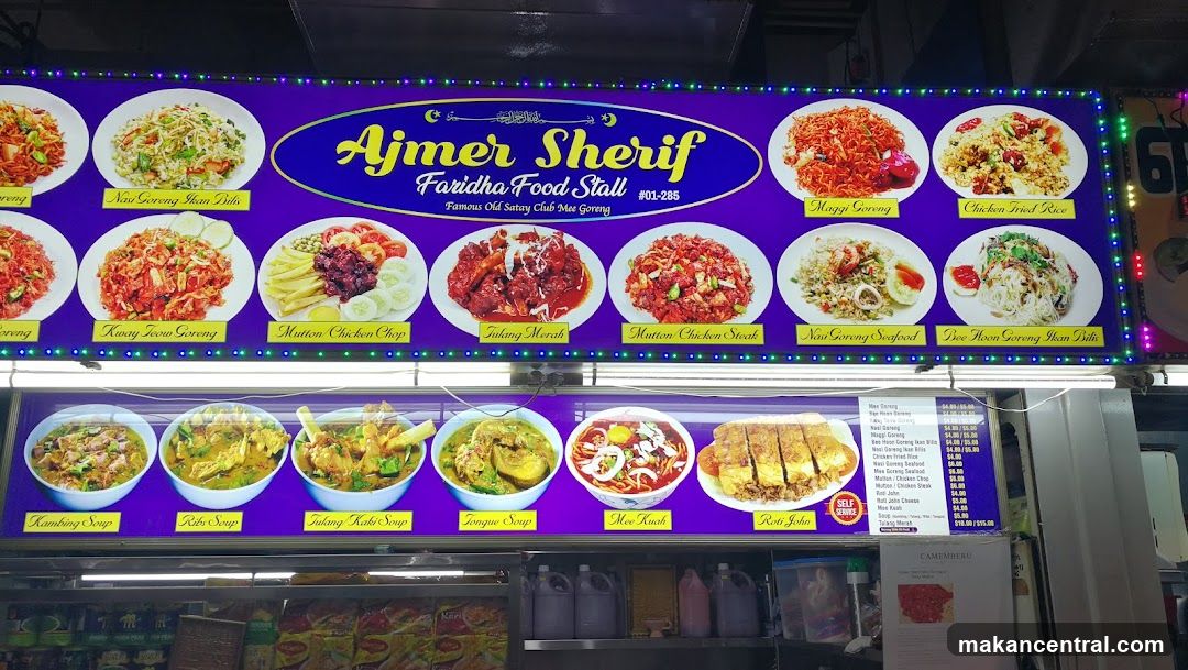 Ajmer Sherif Faridha Food Stall Menu