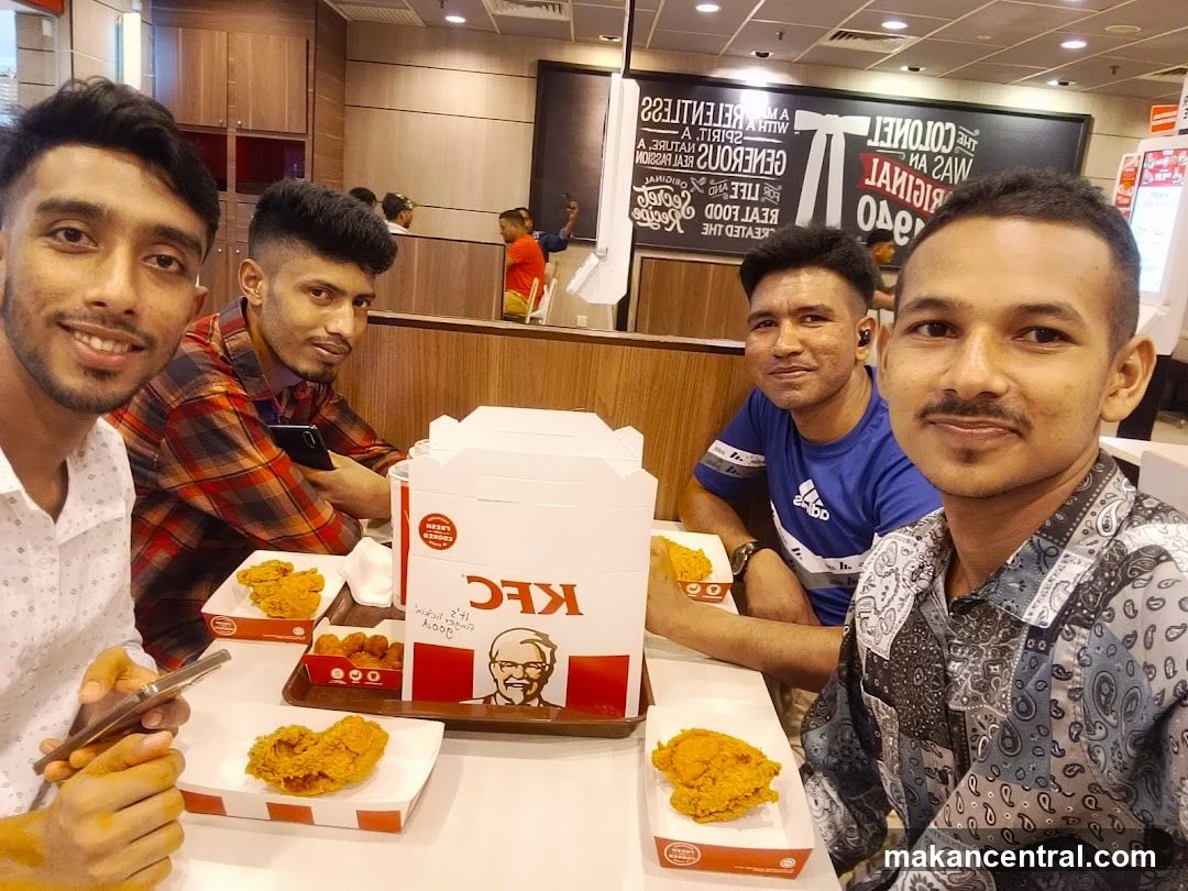 Friends Enjoying KFC