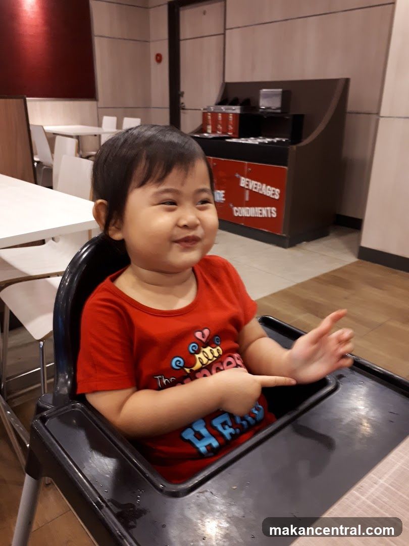 Child in high chair