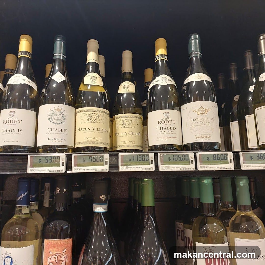 Wine Bottles on Shelf